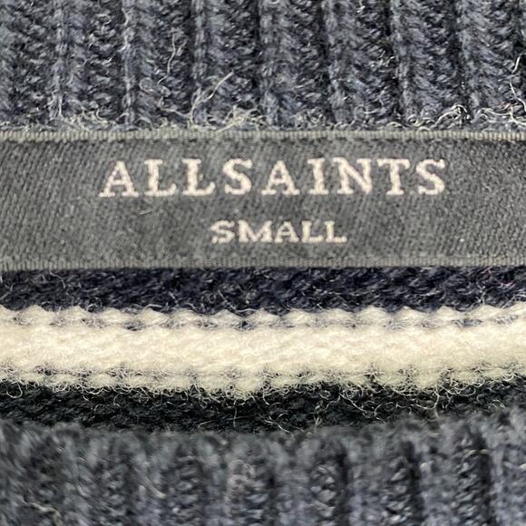 AllSaints Marcel Cropped Stripe Sweater in Women's Small - Picture 4 of 7